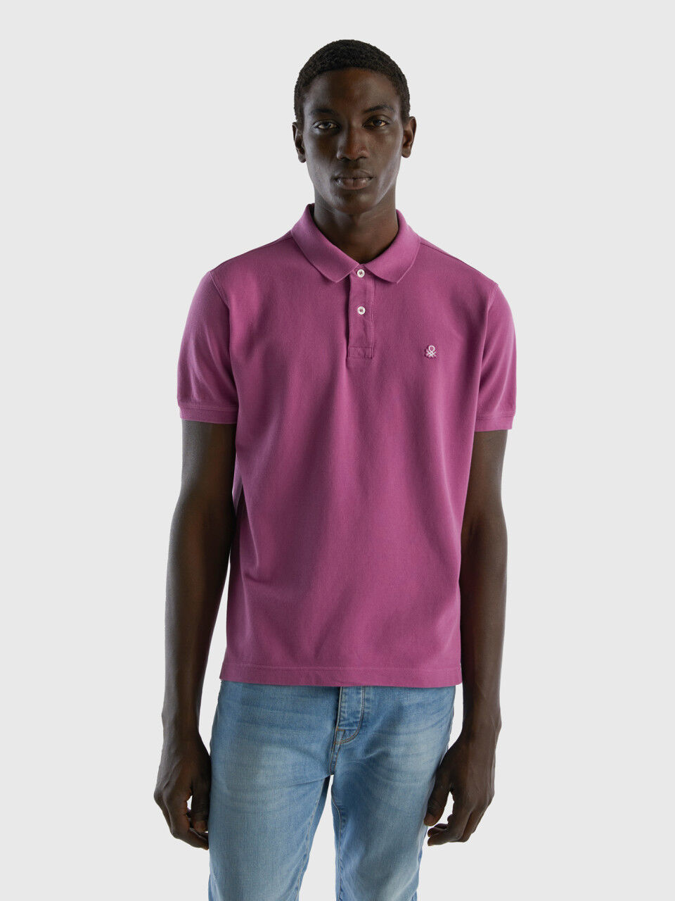 Pink and purple polo shirt store