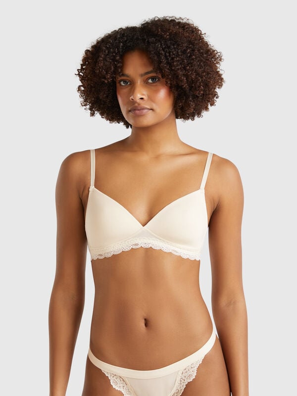 Sujetador con relleno de Modal® elástico Mujer