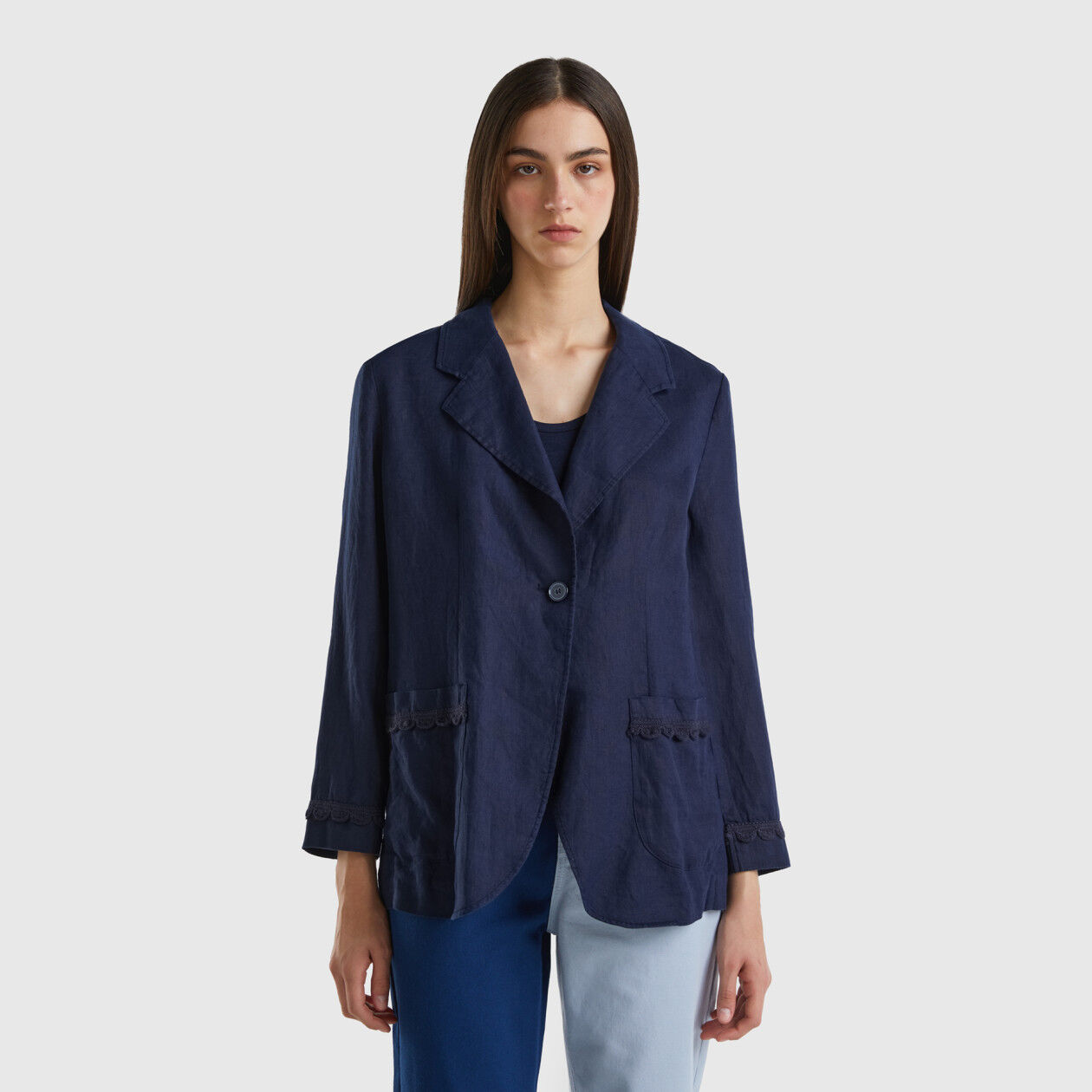 Women's unlined new arrivals linen blazer