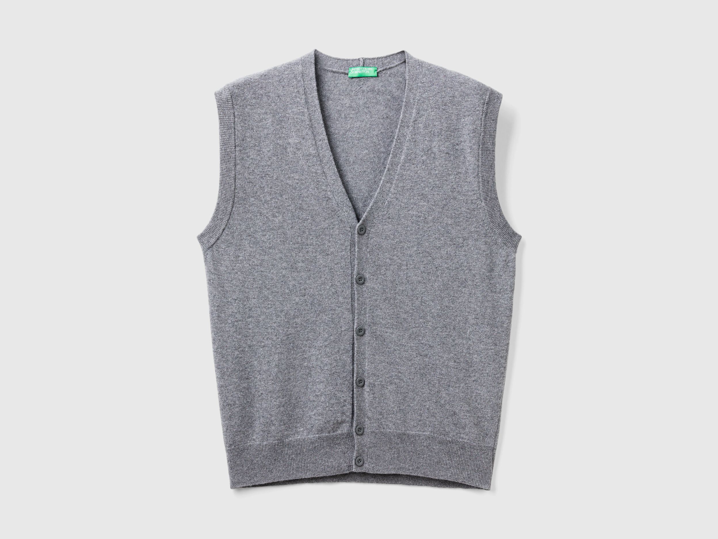 Merino wool sweater vest mens top