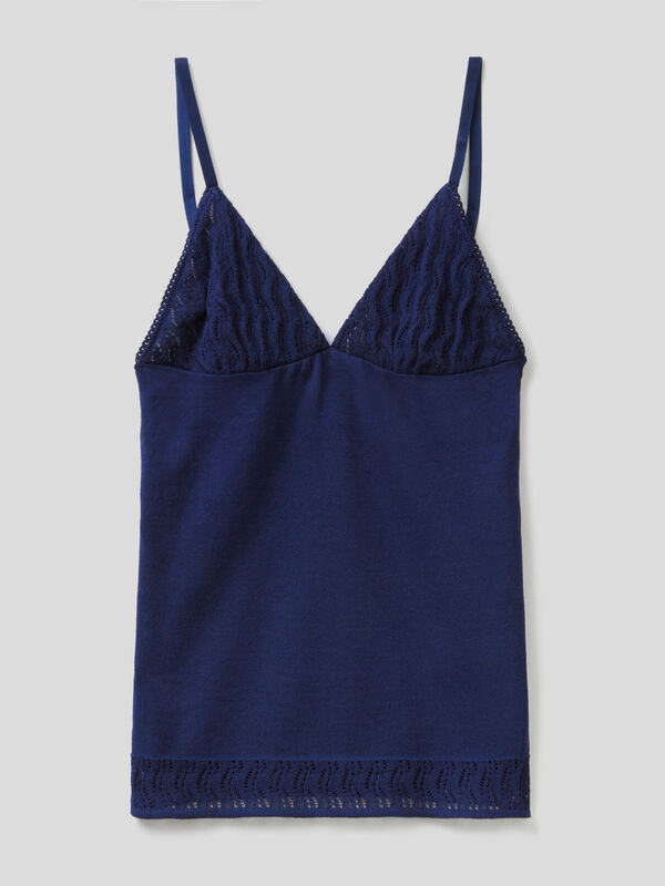 Thylashes Cotton BLUE Tank Top, Women's Innerwear, Summer