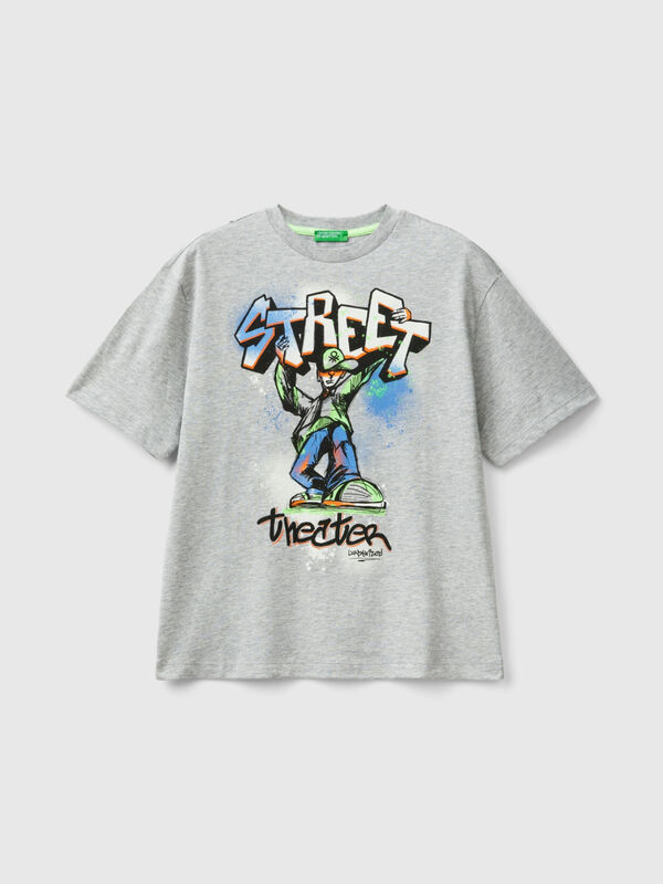 T-shirt with graffiti print Junior Boy