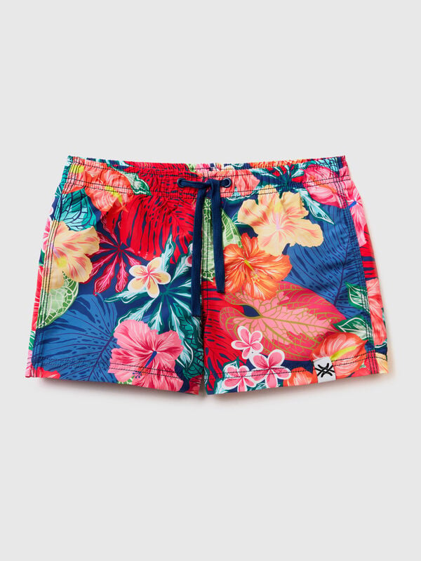 Swim trunks with floral print Junior Boy