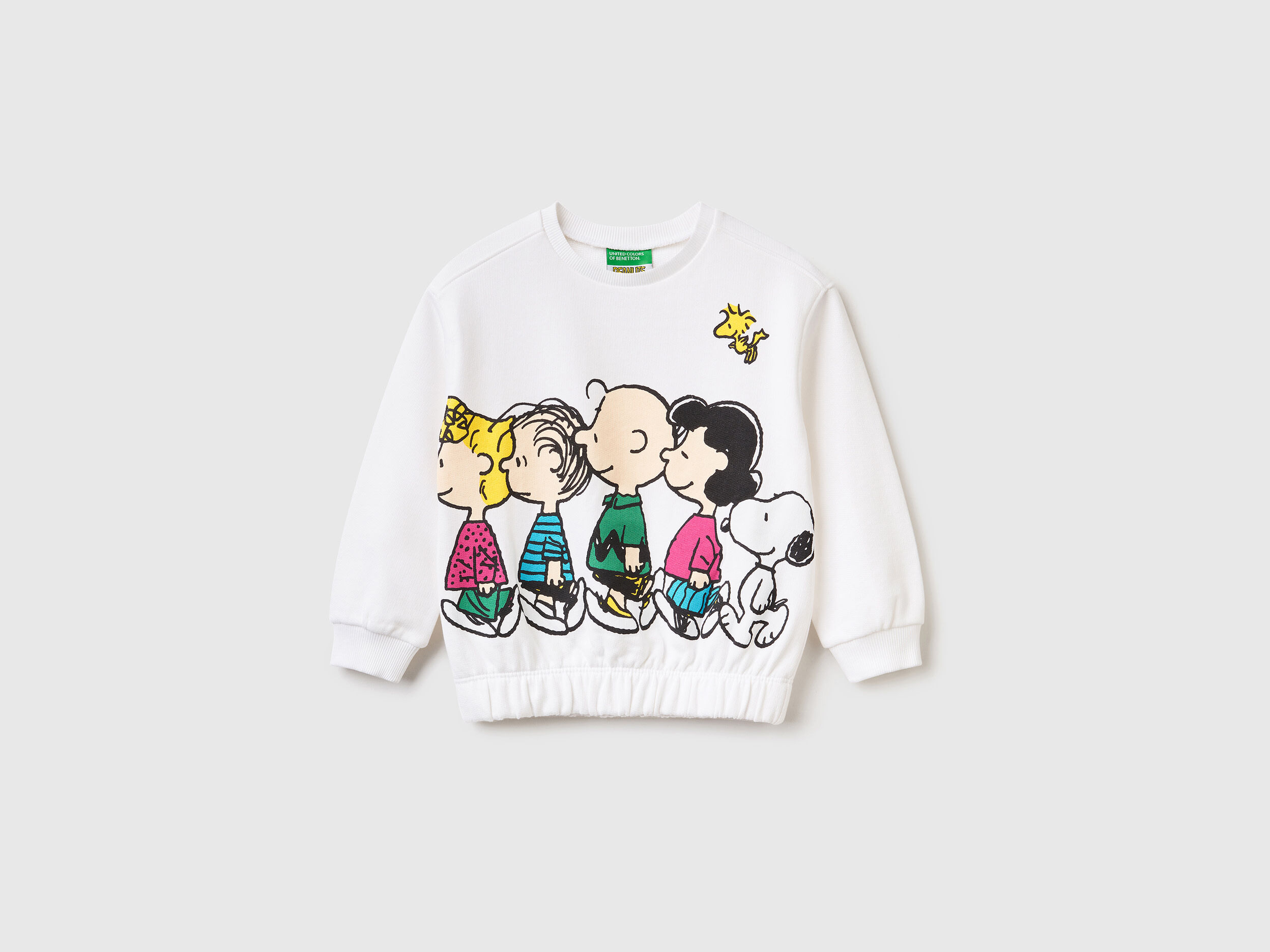 Sudadera de los Peanuts con cuello redondo Blanco Benetton