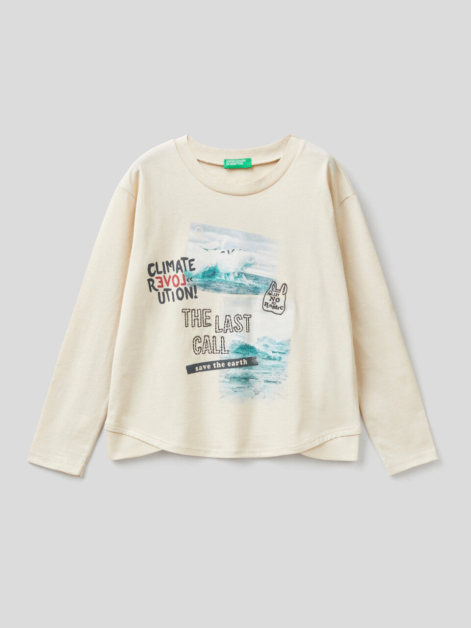 Benetton camisetas hotsell niña manga larga