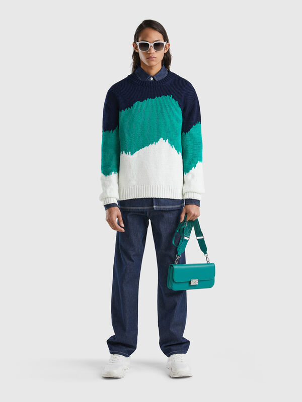 Color block sweater Men