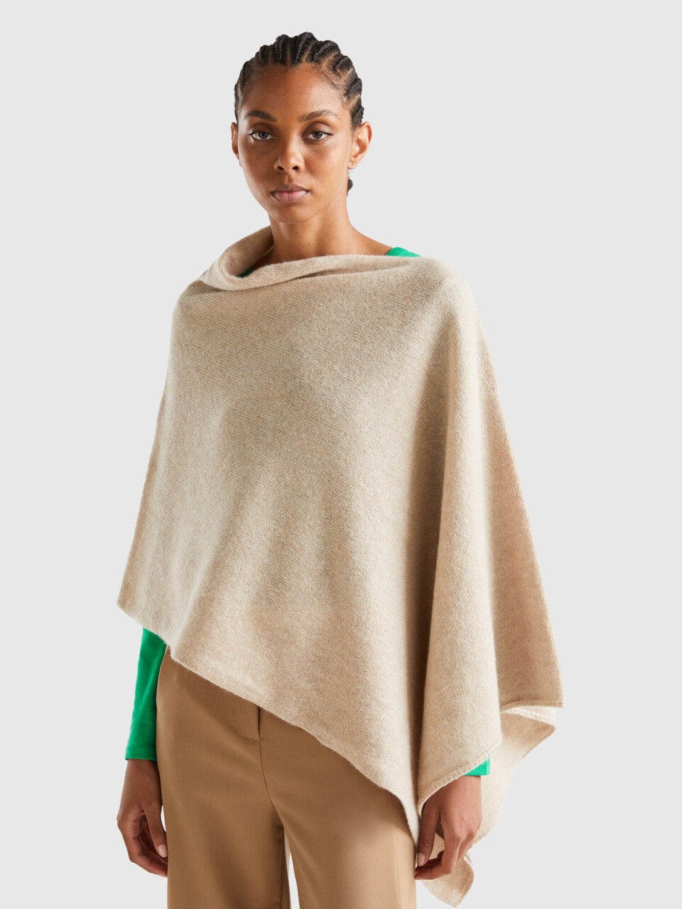 Women's sweater poncho cape cheap