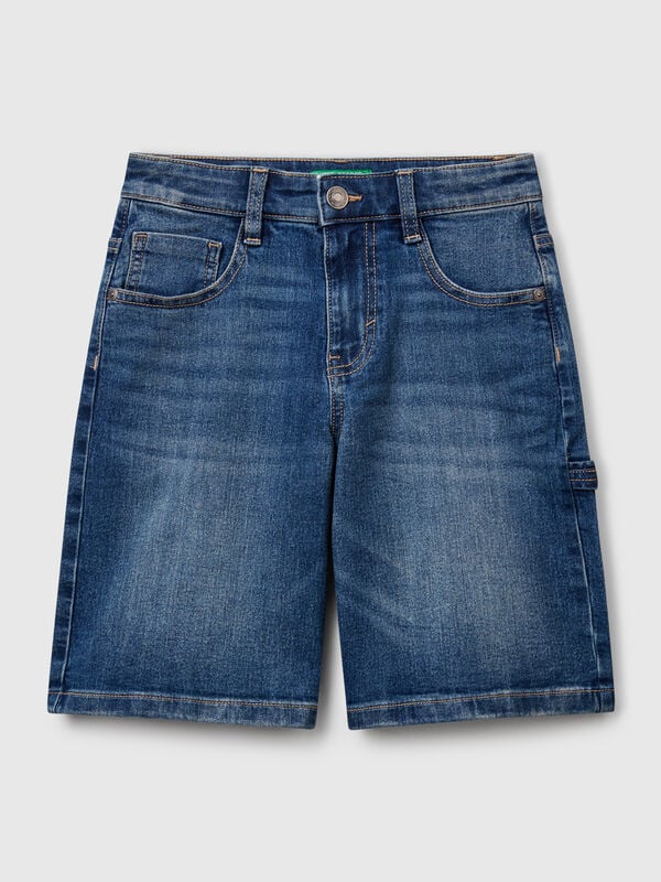 Bermudas denim corte recto Niño