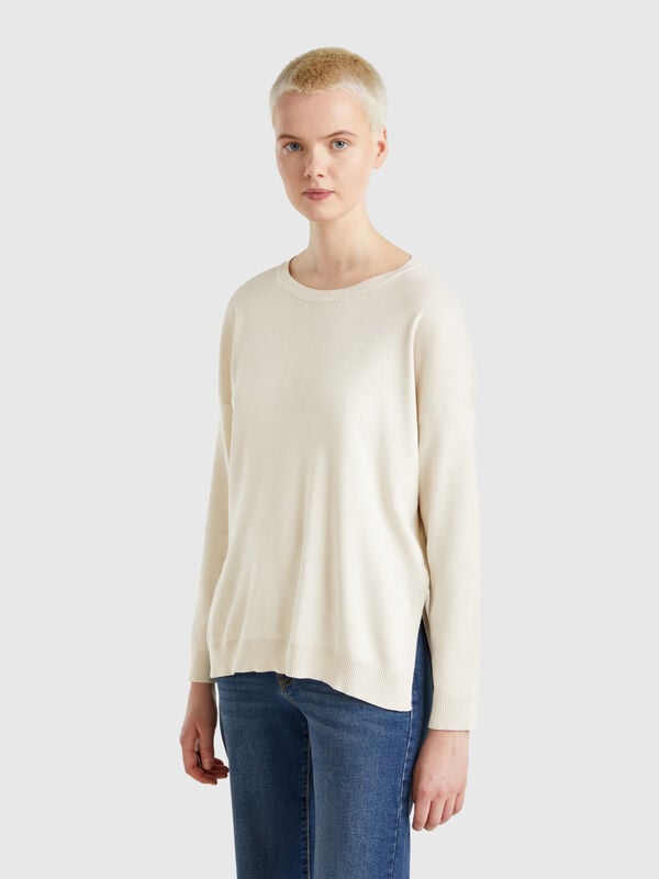 Oversized fit cotton sweater Women