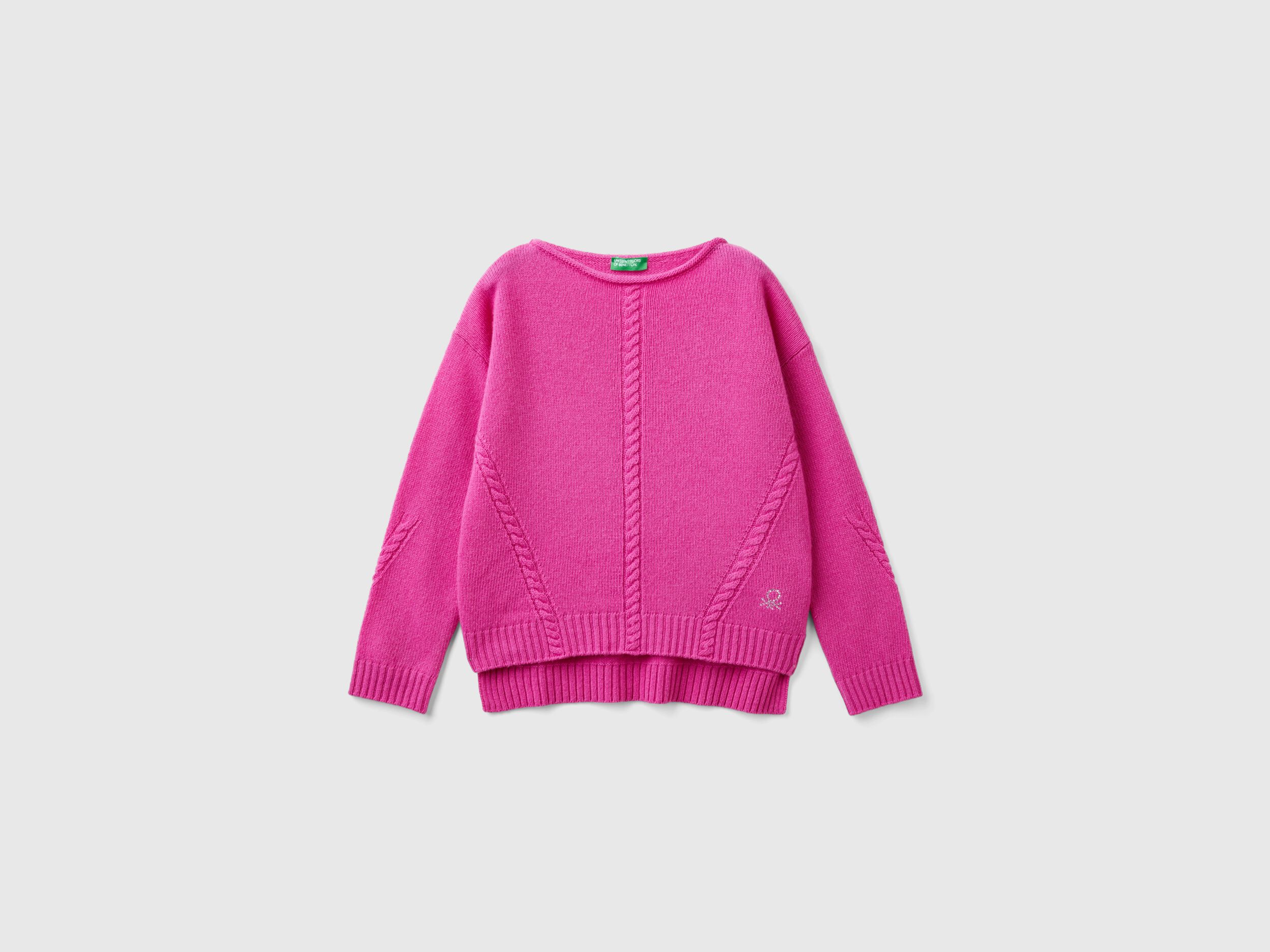 Junior Girls Sweaters and Knitwear New Collection 2024 Benetton