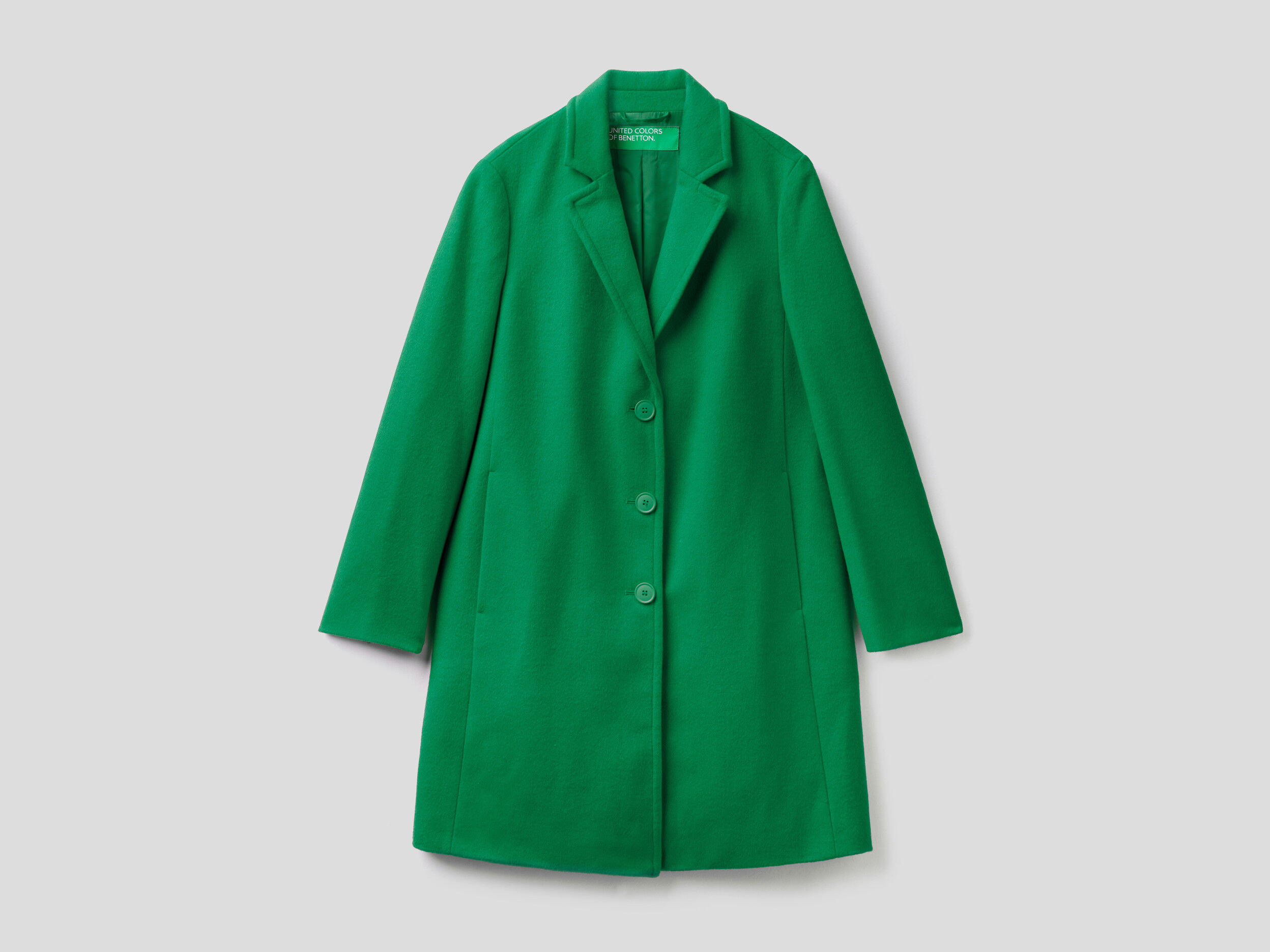 Benetton shop green coat