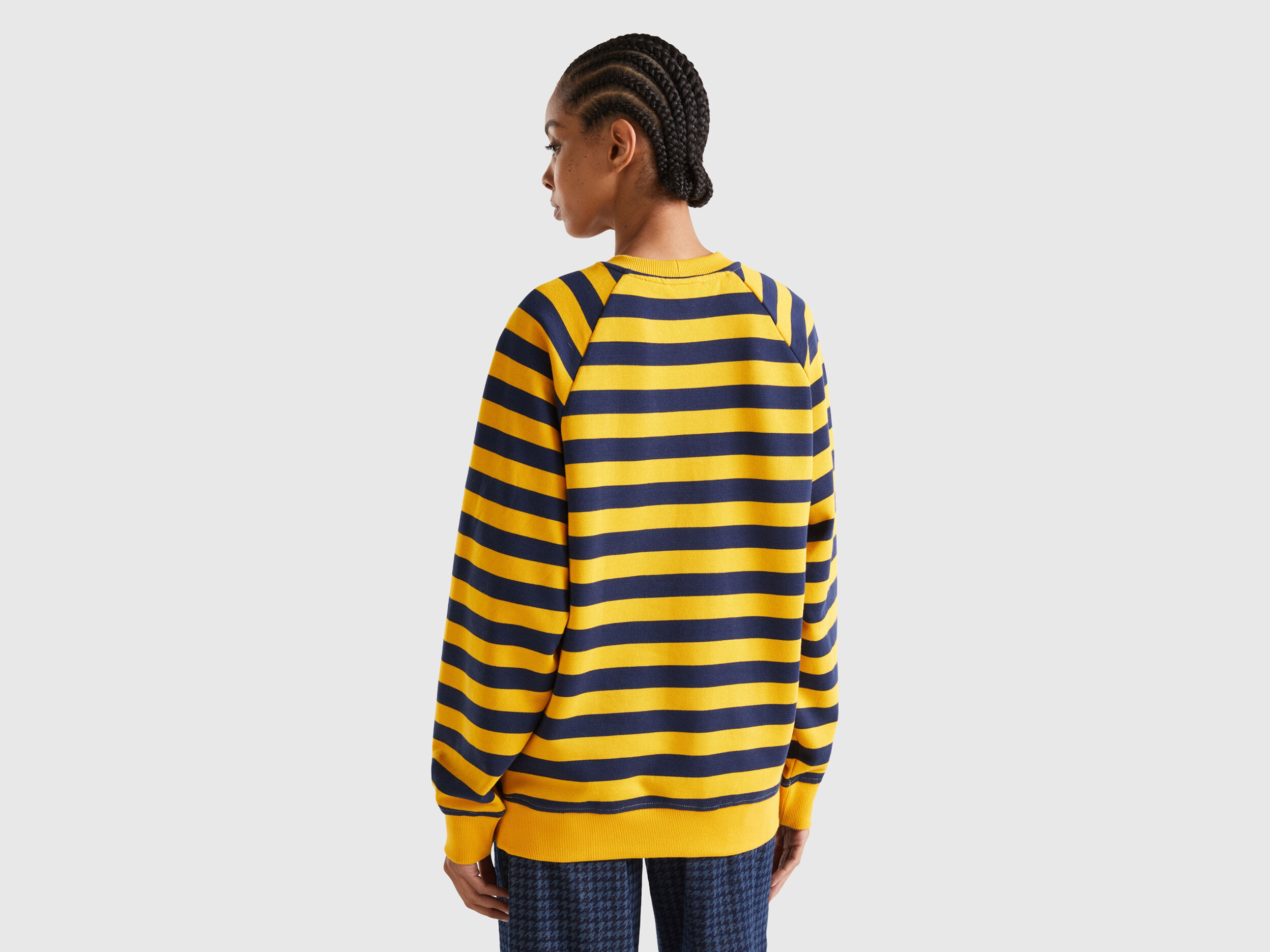 Yellow striped hotsell sweatshirt