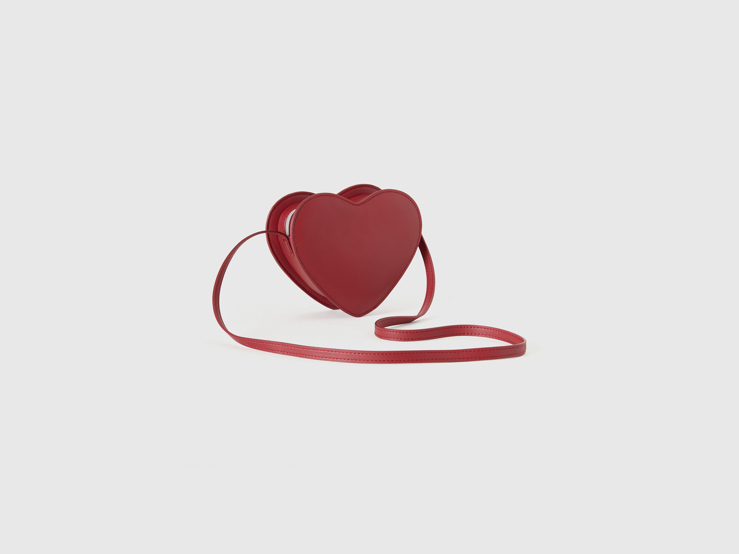Heart-shaped crossbody bag - Red | Benetton