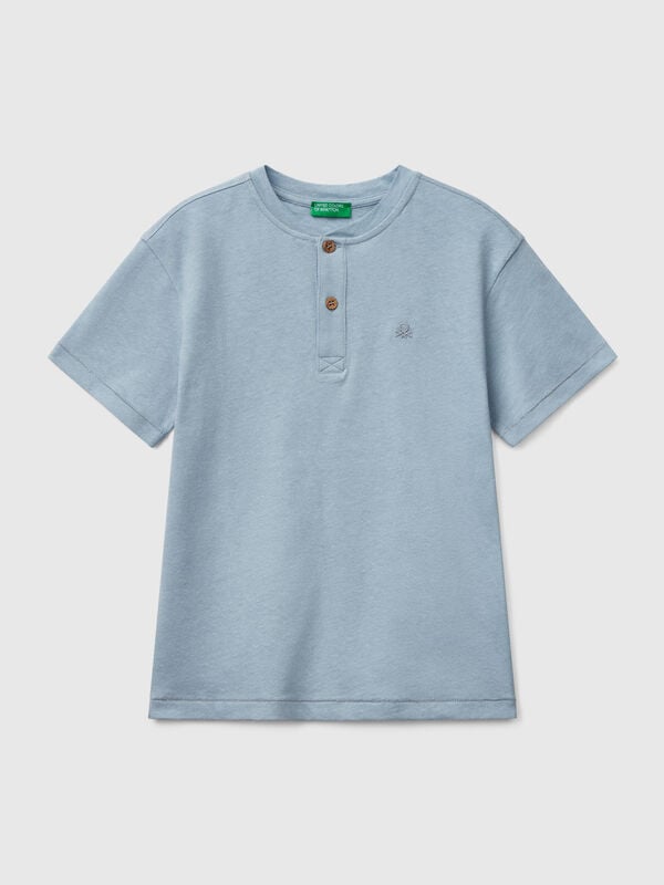 Camiseta con escote henley Niño