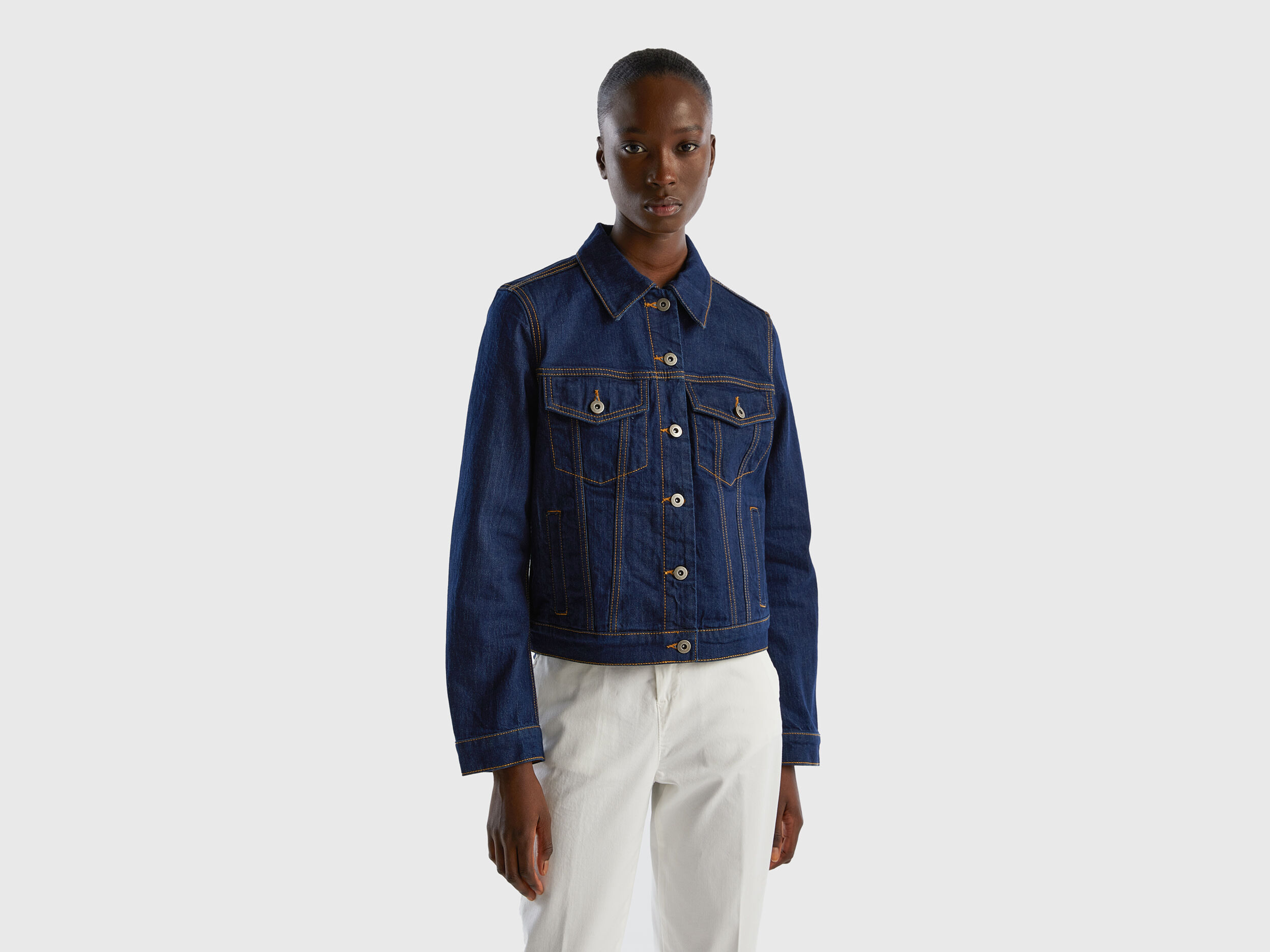 Benetton cheap denim shirt