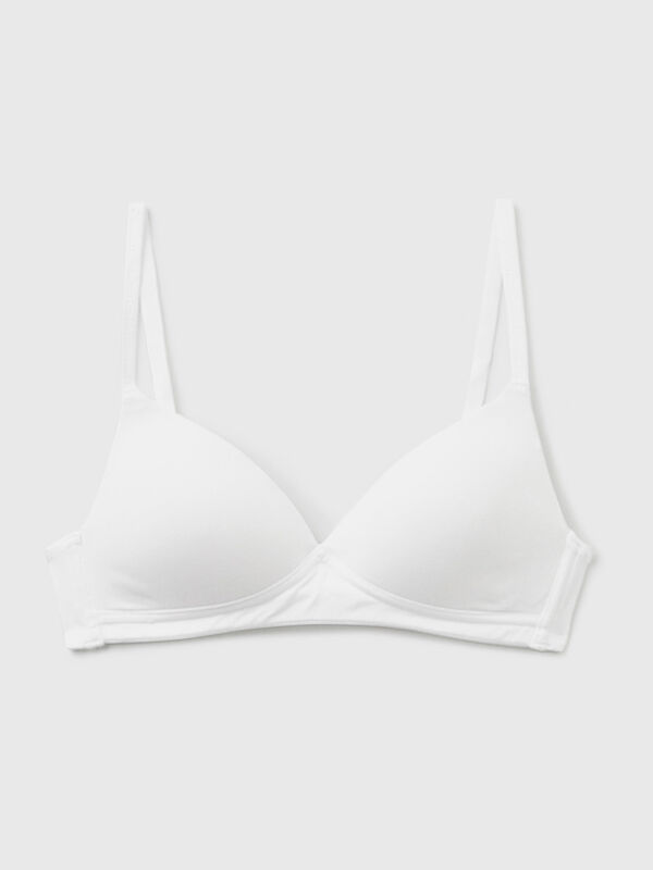 NBB Women Padded Seamless Underwire Push Up Bra Comfort Underwear, White,  38 - B Cup 