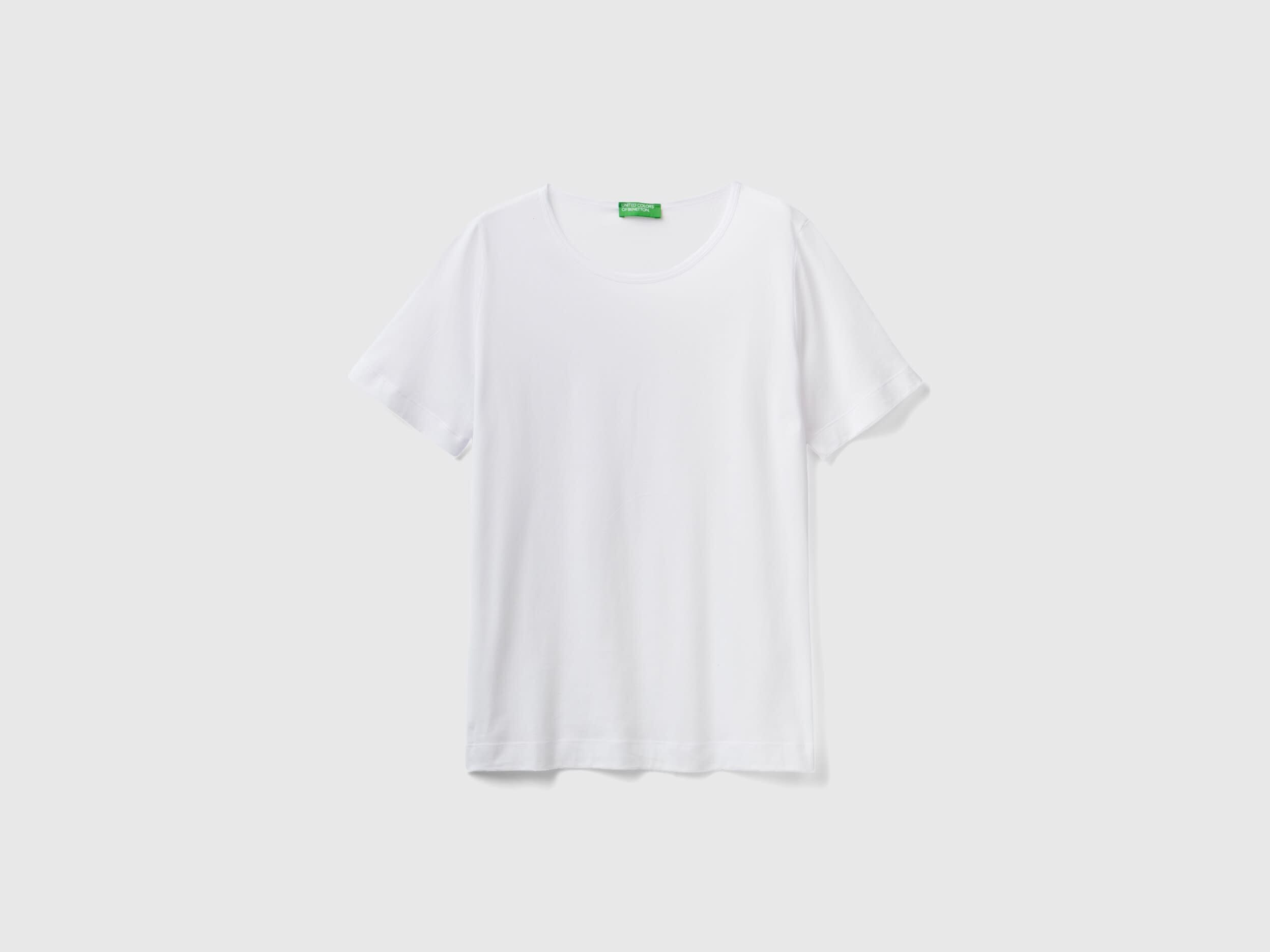 White short sleeve t shirt White Benetton