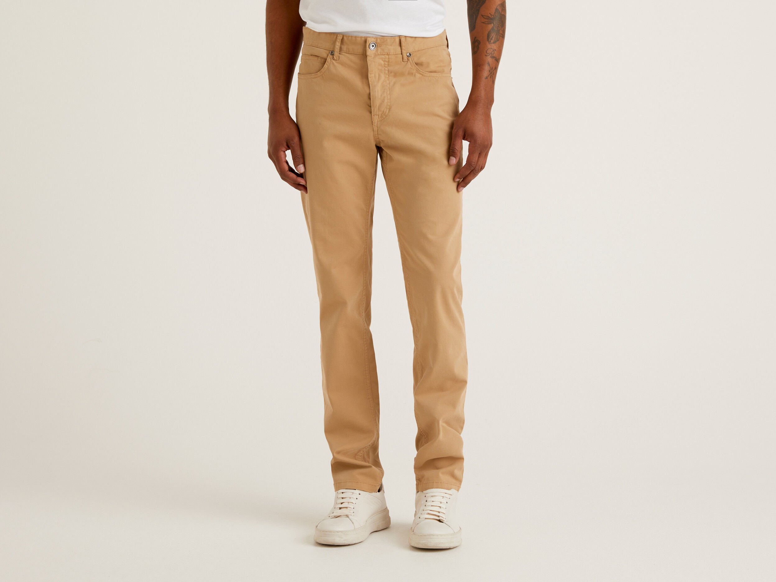 O'Connell's 5-Pocket Canvas Trousers - Khaki - Men's Clothing, Traditional  Natural shouldered clothing, preppy apparel