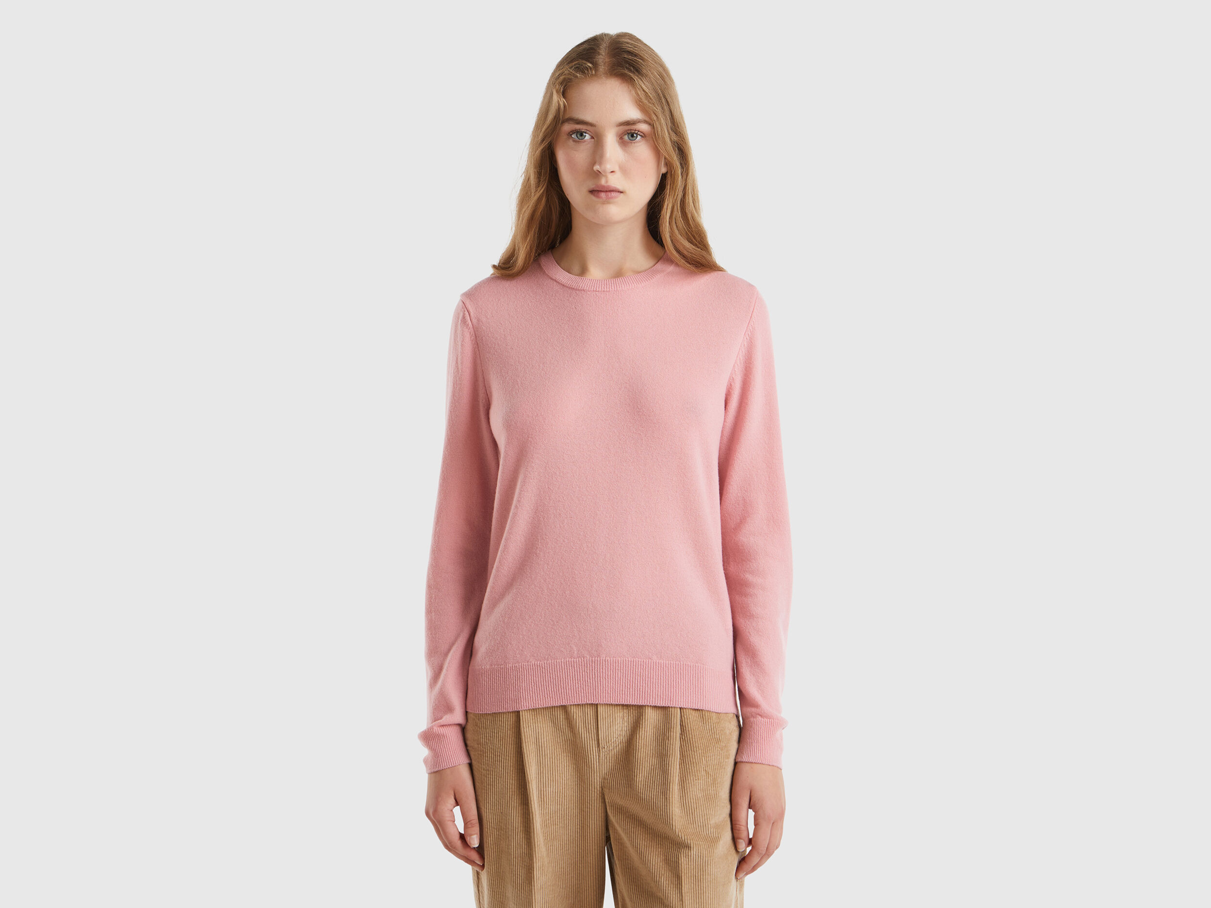 Women's wool crew neck sweater shop
