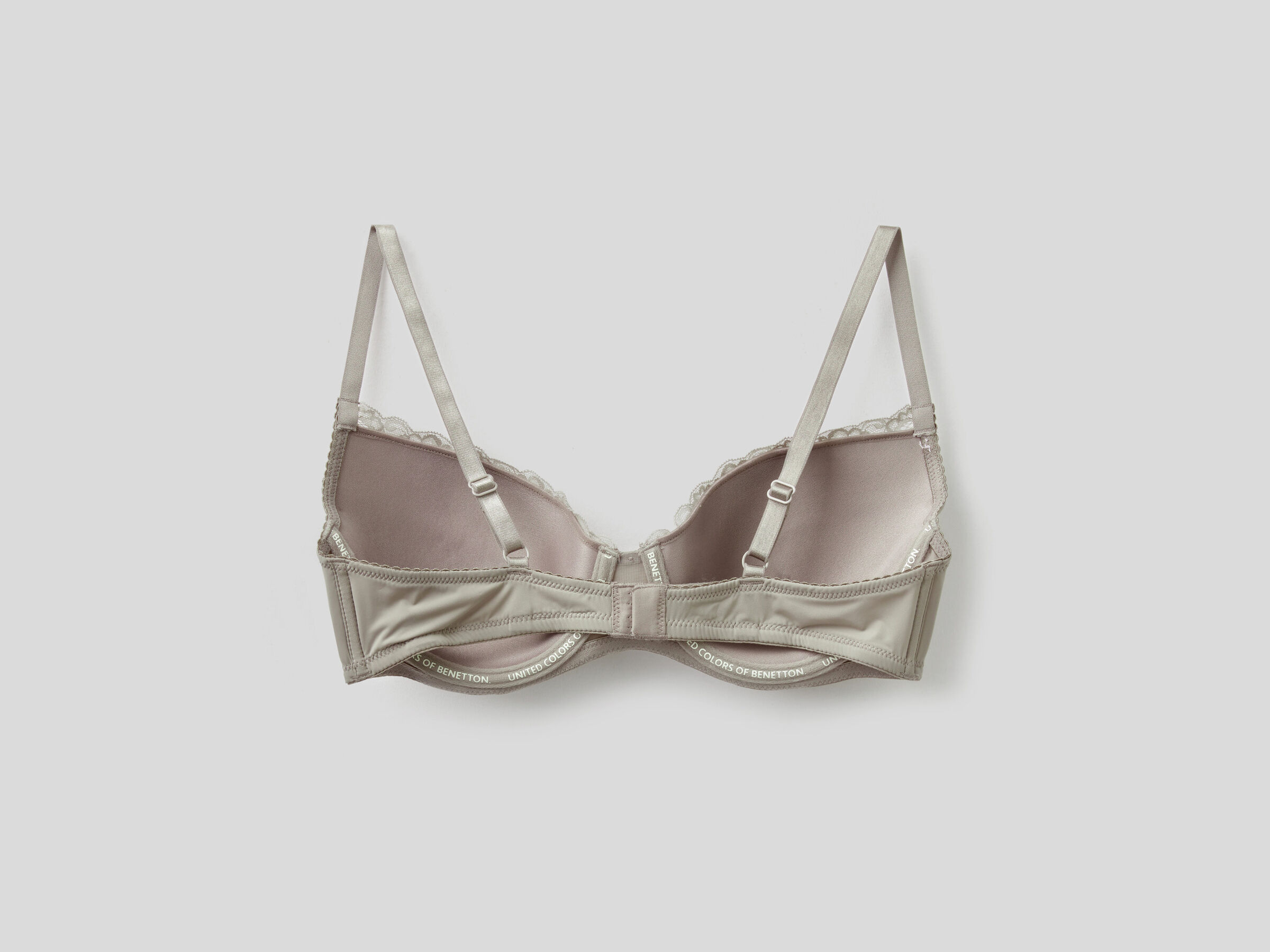 Padded bra with lace and bow image number 4