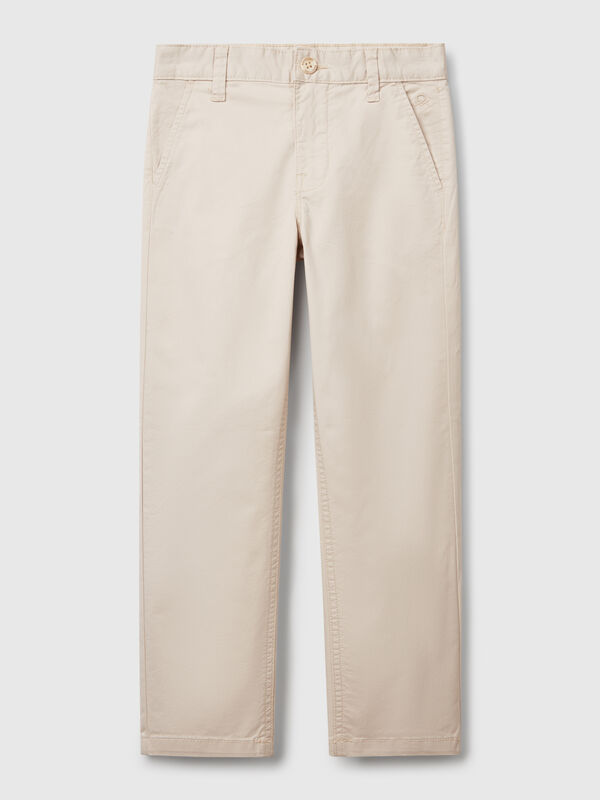Chinos slim fit de algodón elástico Niño