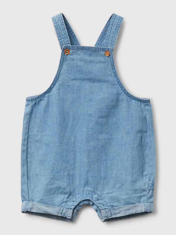 Dungarees in chambray New Born (0-18 months)