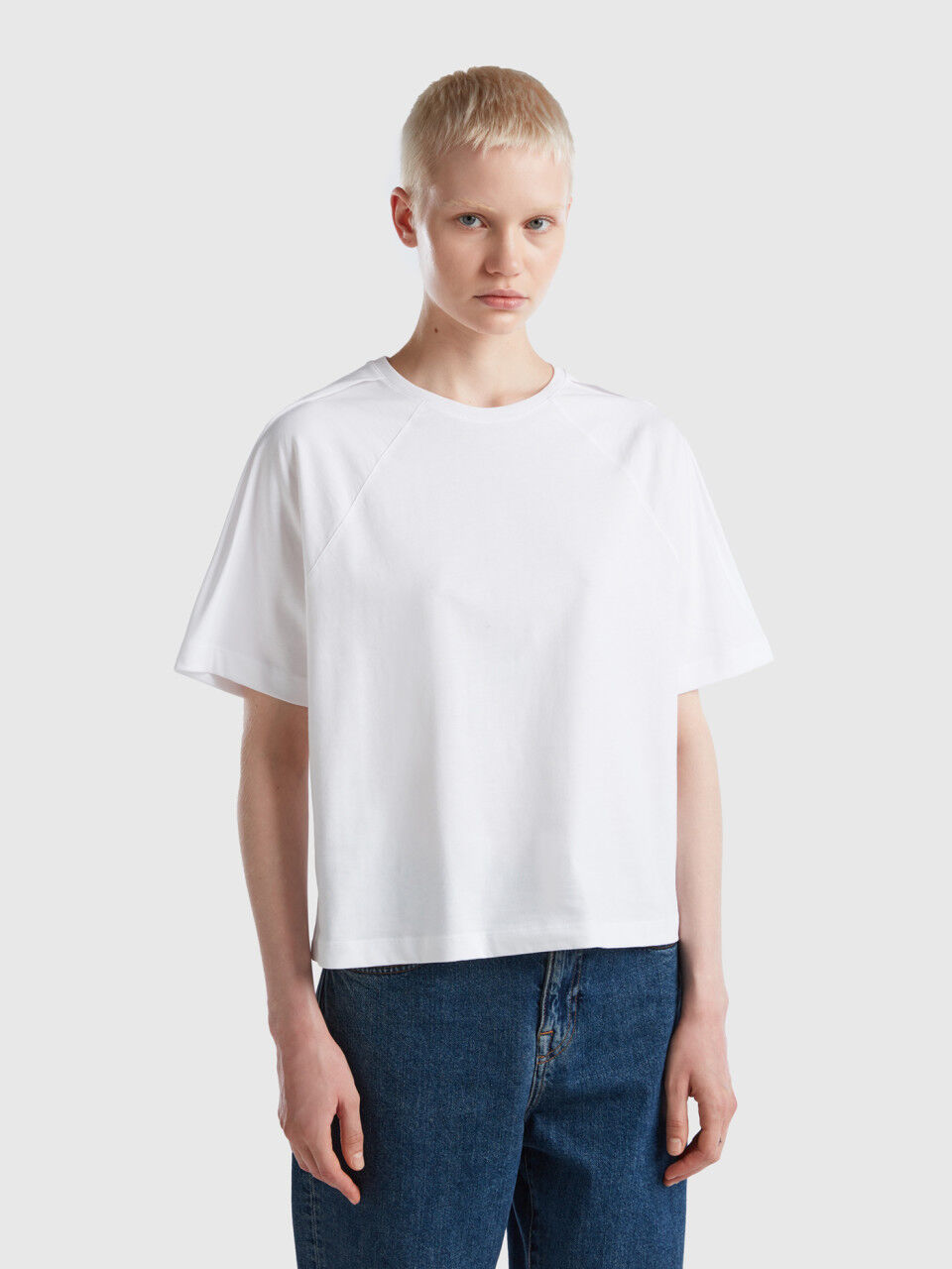 Camisetas basicas sales benetton mujer
