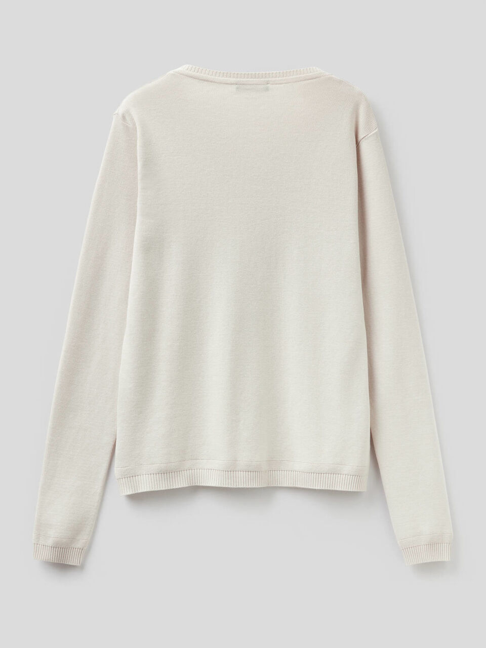 Pure cotton crew neck cardigan image number 2