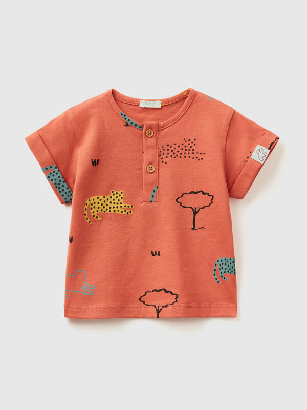 Henley t-shirt with print New Born (0-18 months)
