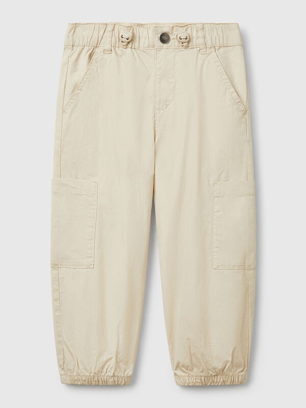 Parachute trousers in stretch cotton Junior Boy