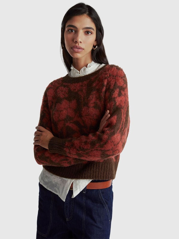 Sweater with floral pattern Women