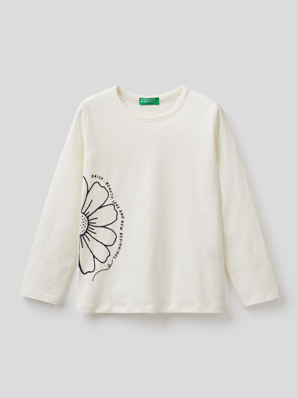 Camiseta de manga larga de algodón orgánico Niña