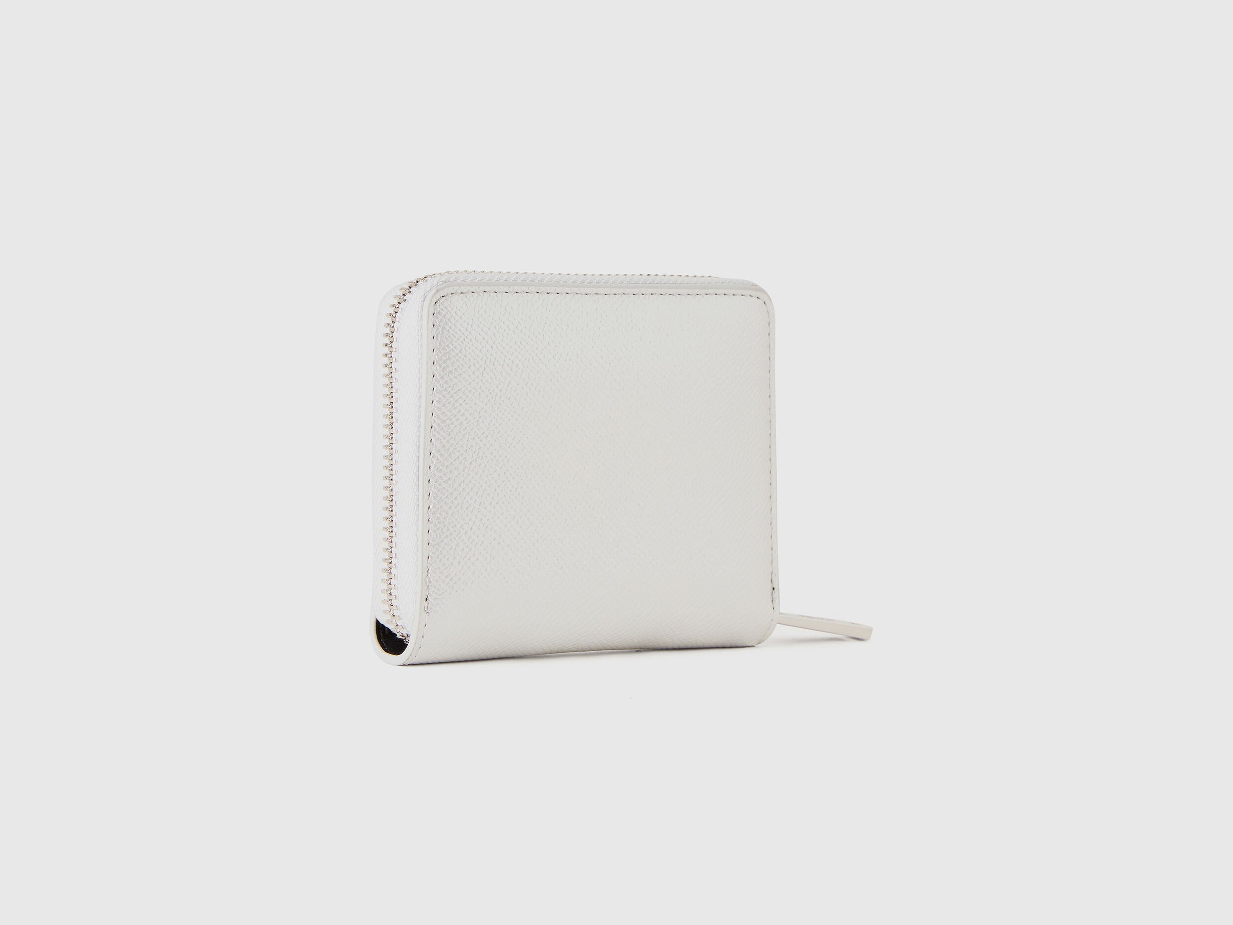 Small zip wallet - Silver | Benetton