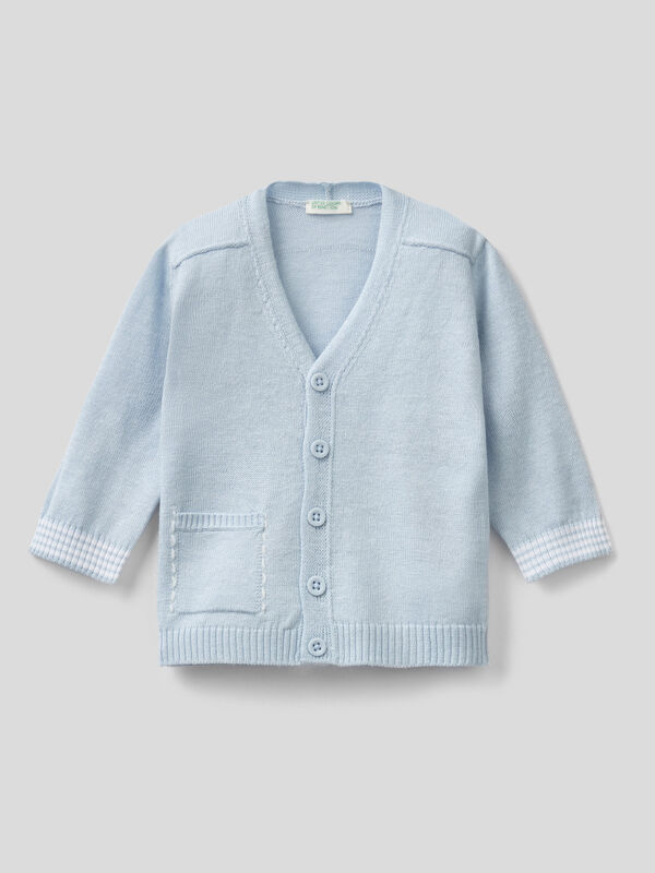 V-neck cardigan with embroidery New Born (0-18 months)