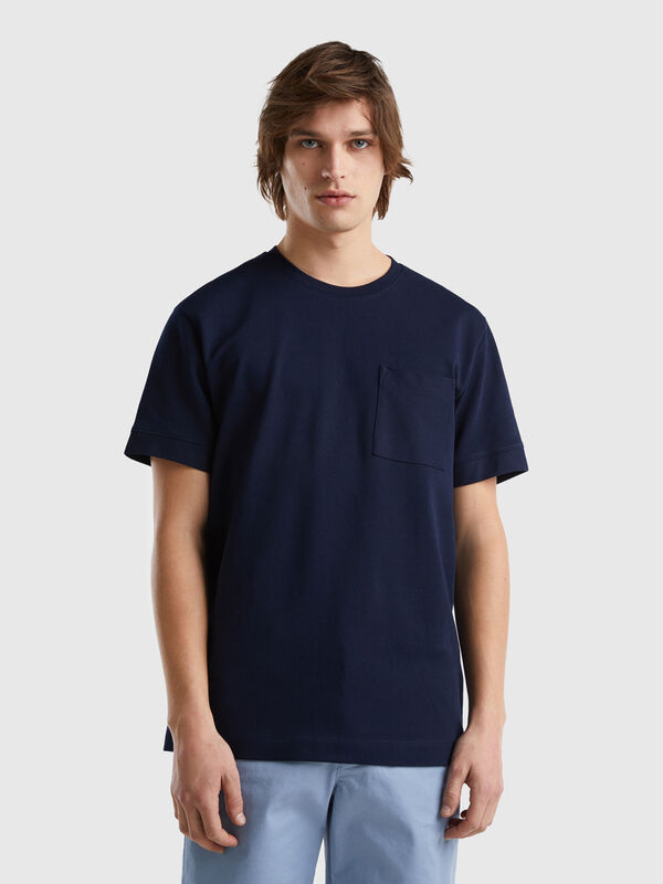 100% cotton t-shirt with pocket Men