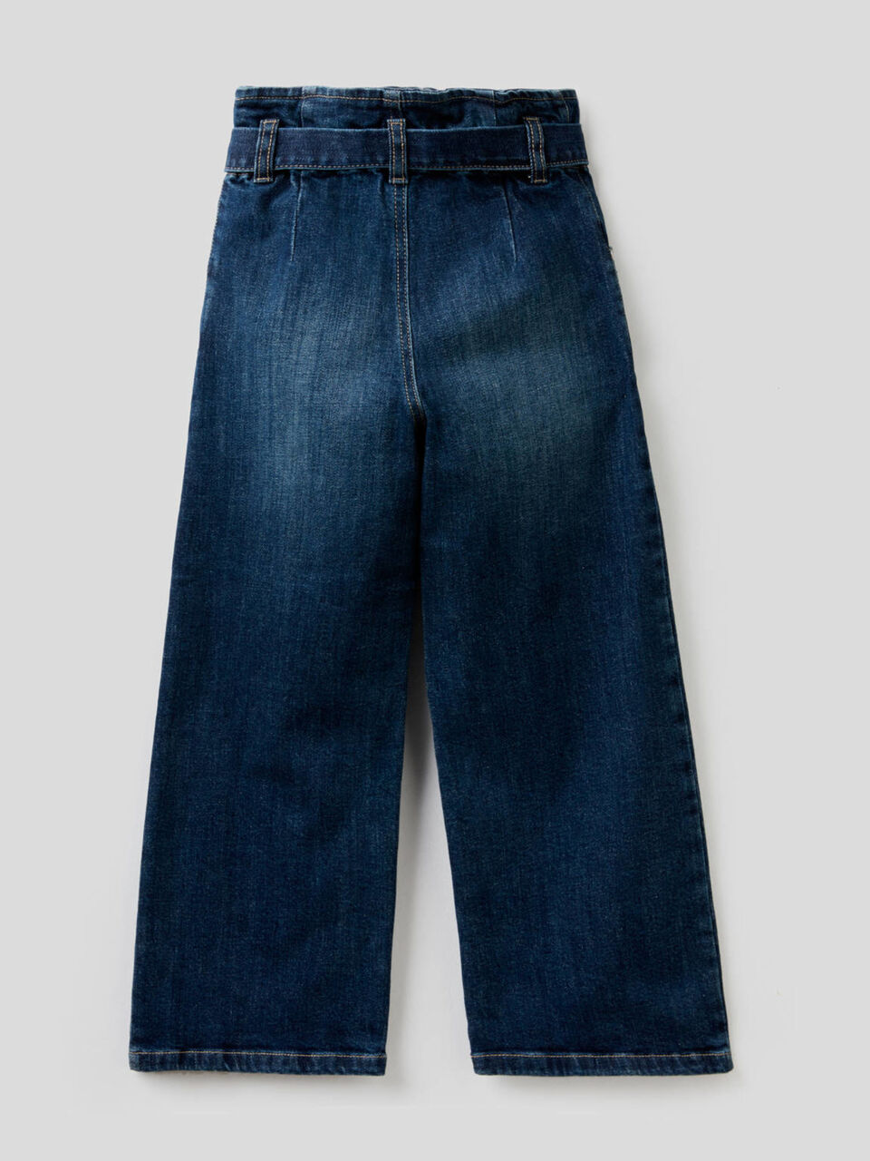 Wide leg jeans with sash image number 2