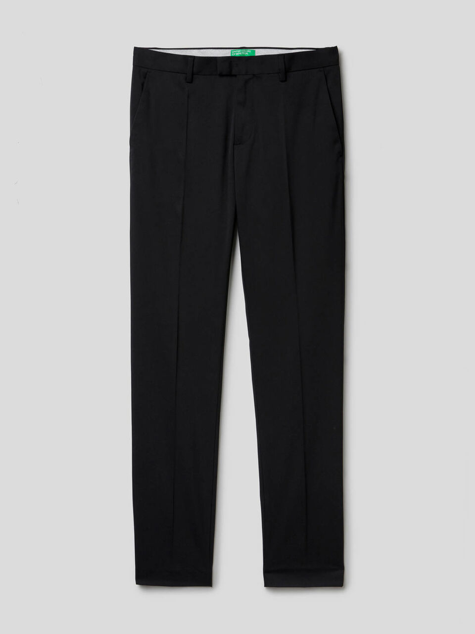 Slim fit trousers with crease image number 1