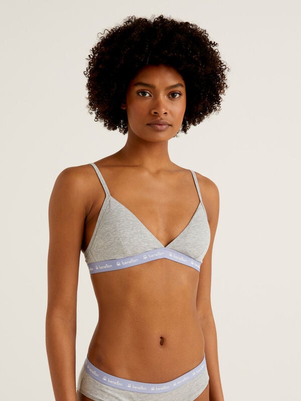 Triangle bra in organic cotton Women