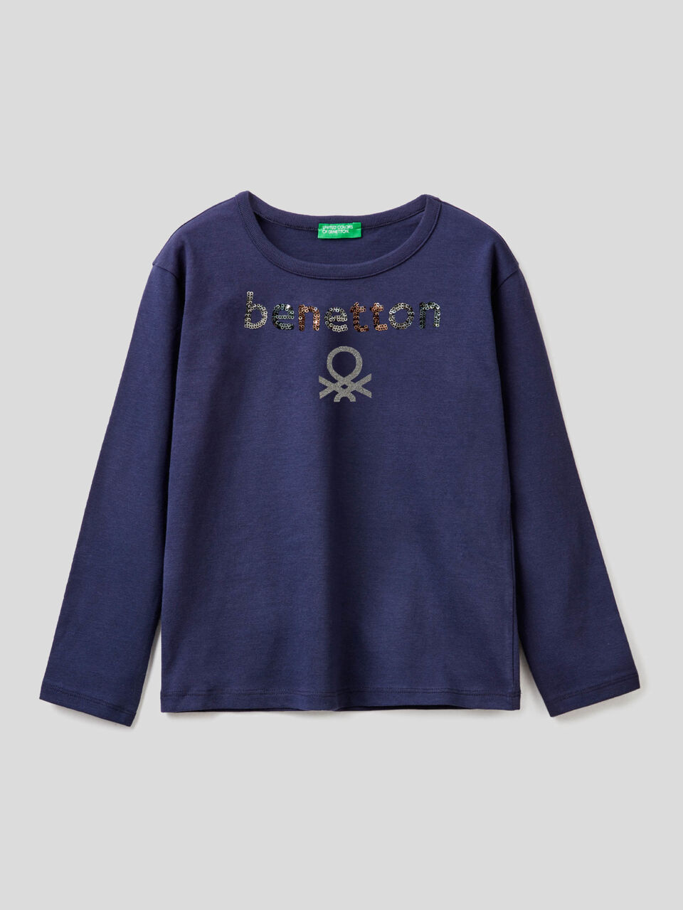 T-shirt with sequins details image number 1