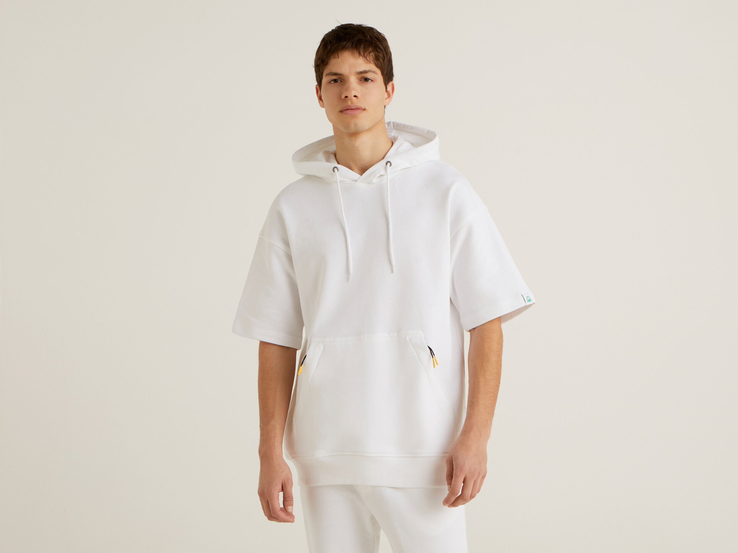 Oversized short hot sale sleeve sweatshirt mens