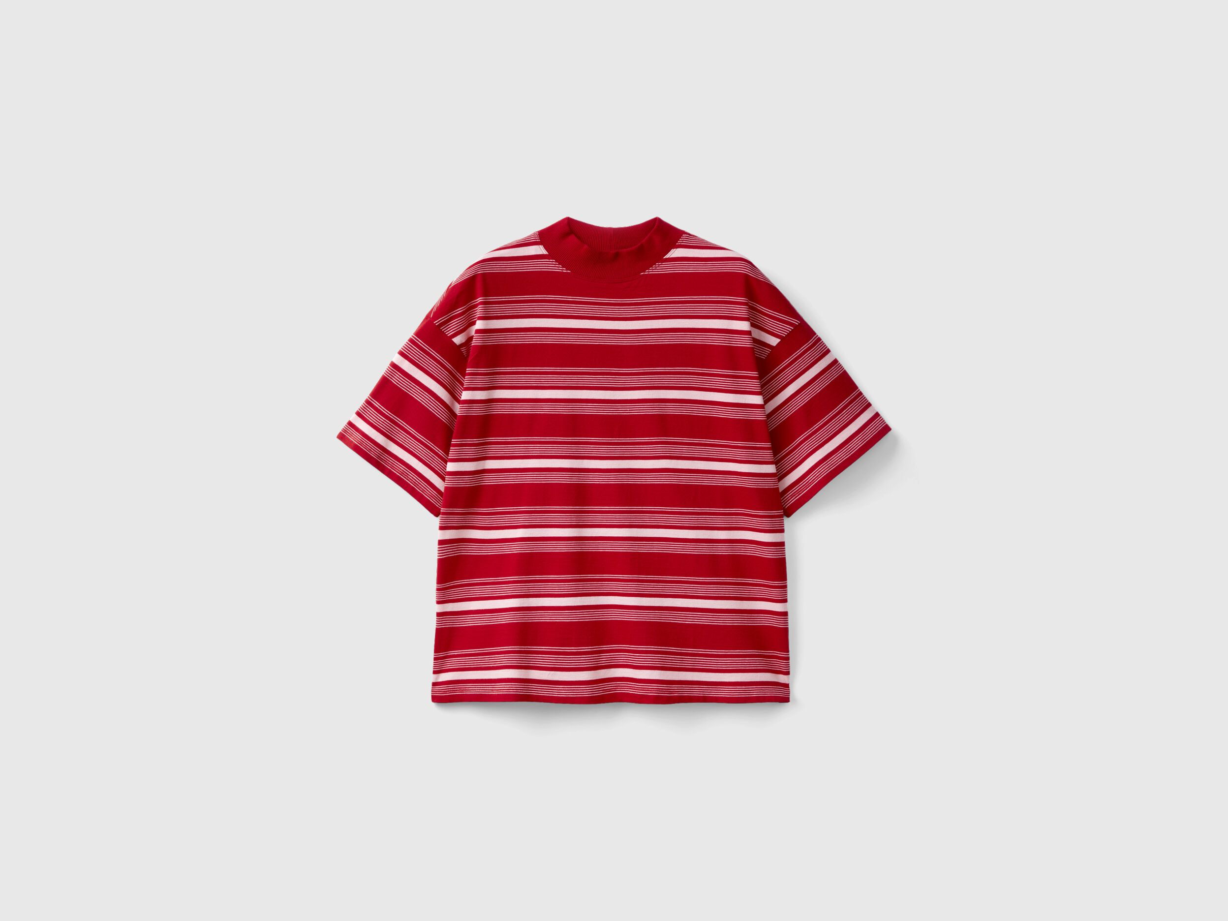 Mens red and white striped turtleneck hotsell