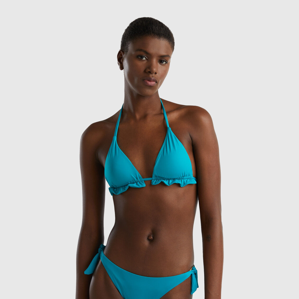 Turquoise bikini top hot sale