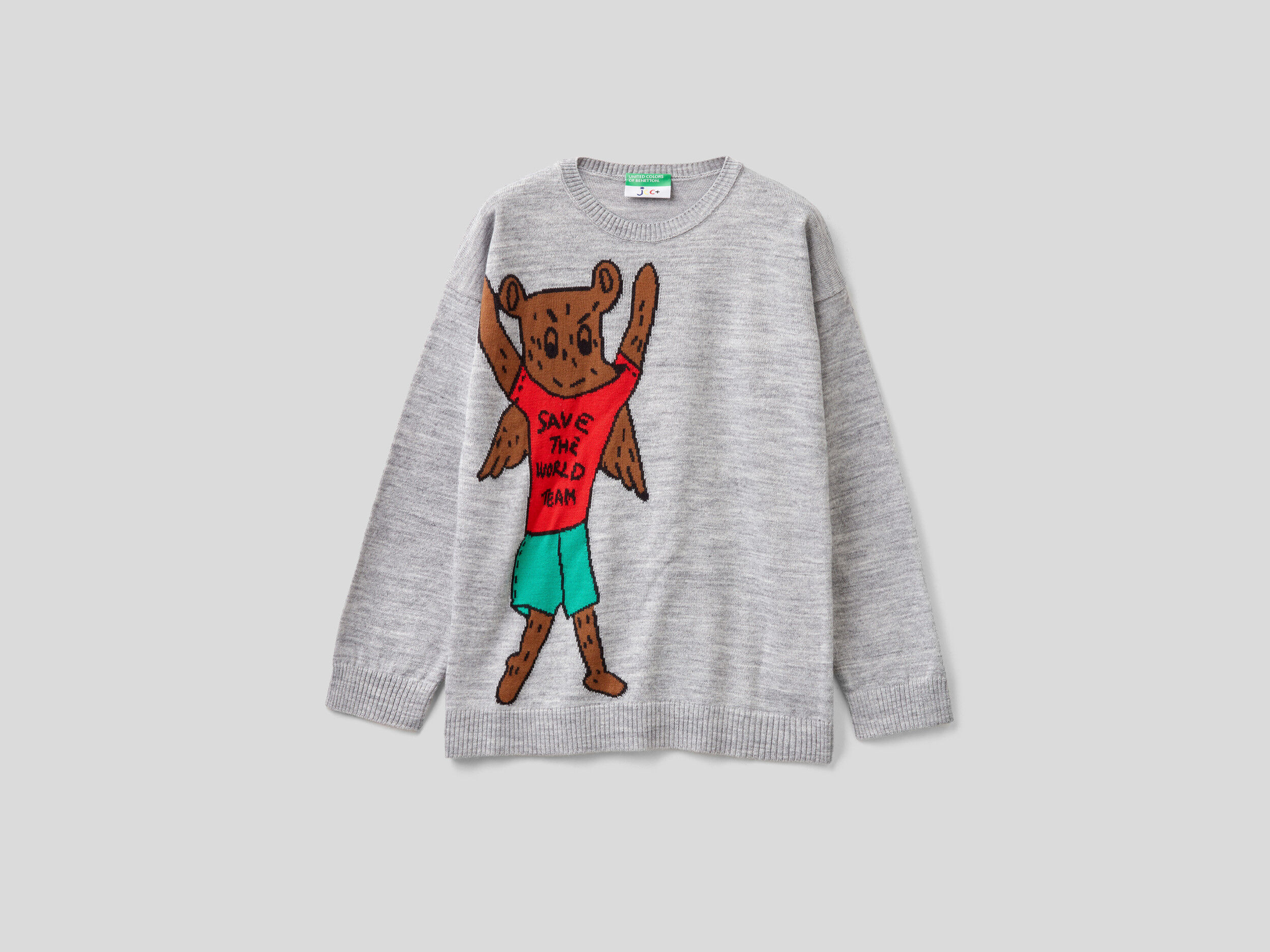 Grey teddy cheap bear jumper