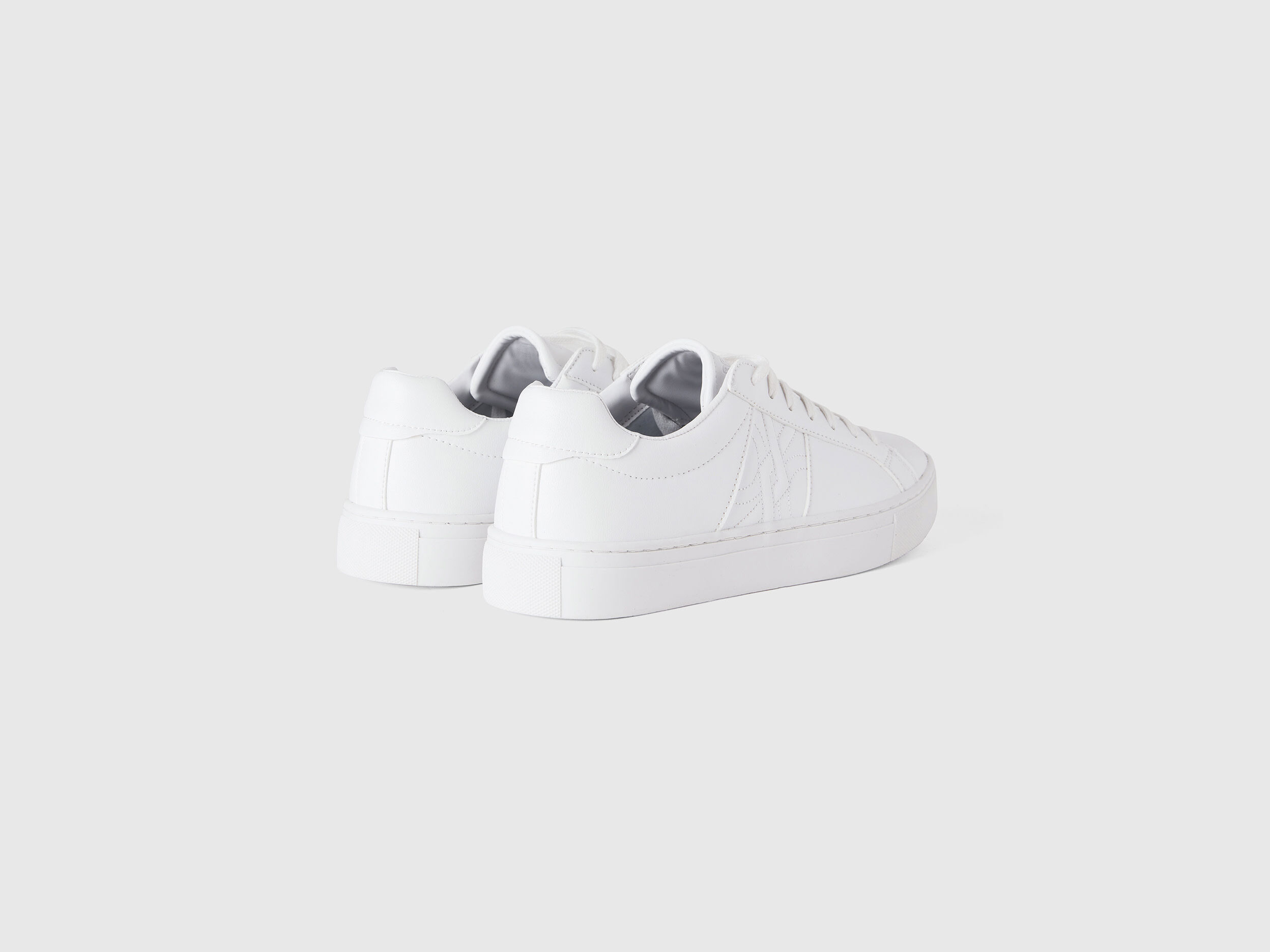 Benetton white shop sneakers