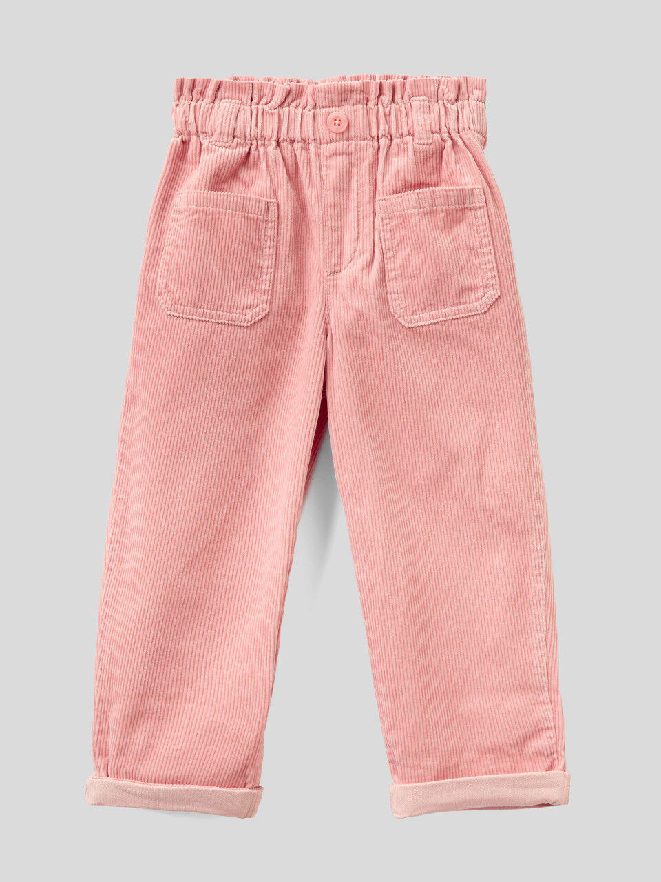 Pink BABY GIRL Baby Girl Belt Detailed Gabardine Trousers 2732797 | DeFacto