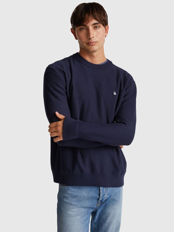 Sweater in pure cotton Men