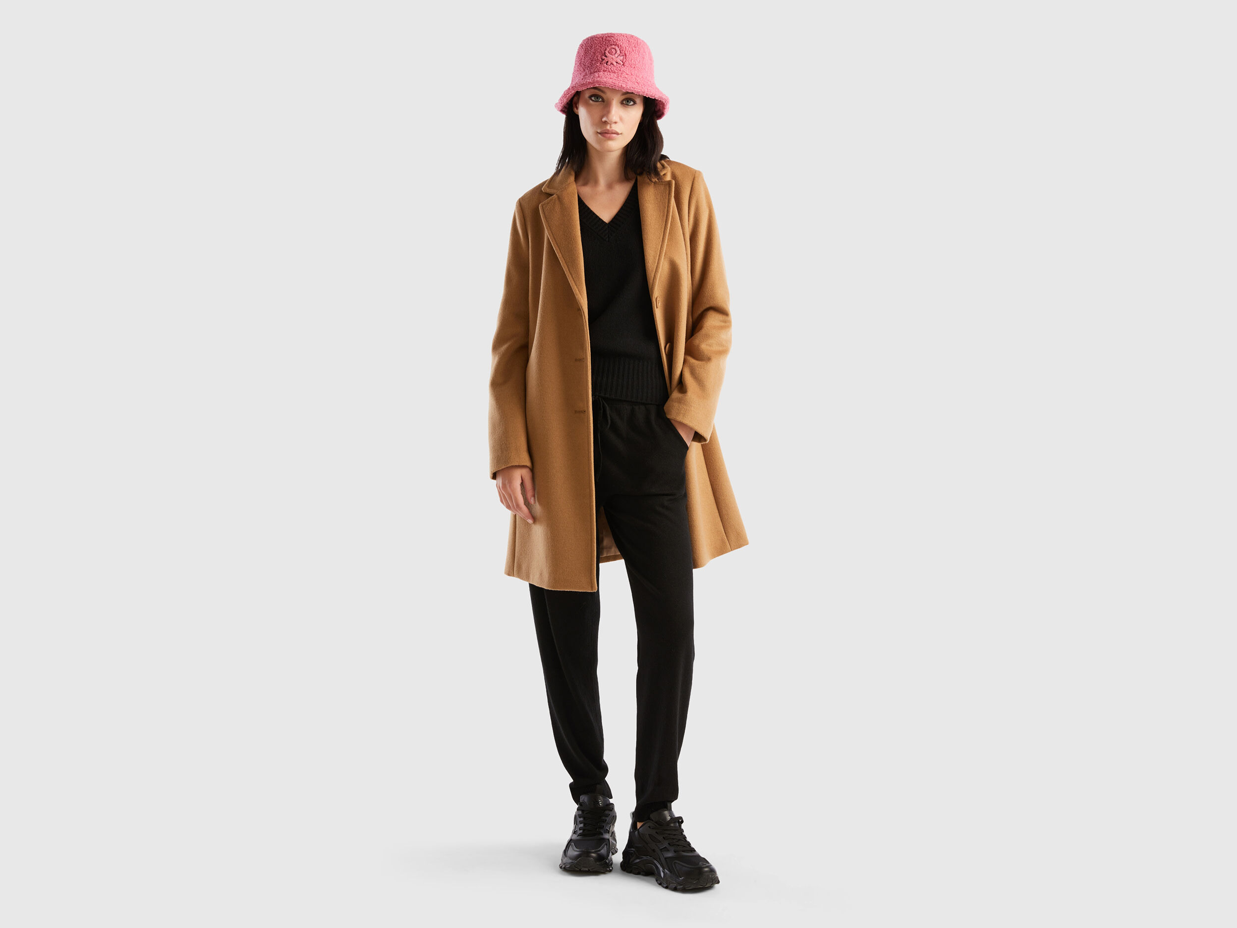 Benetton wool coat new arrivals