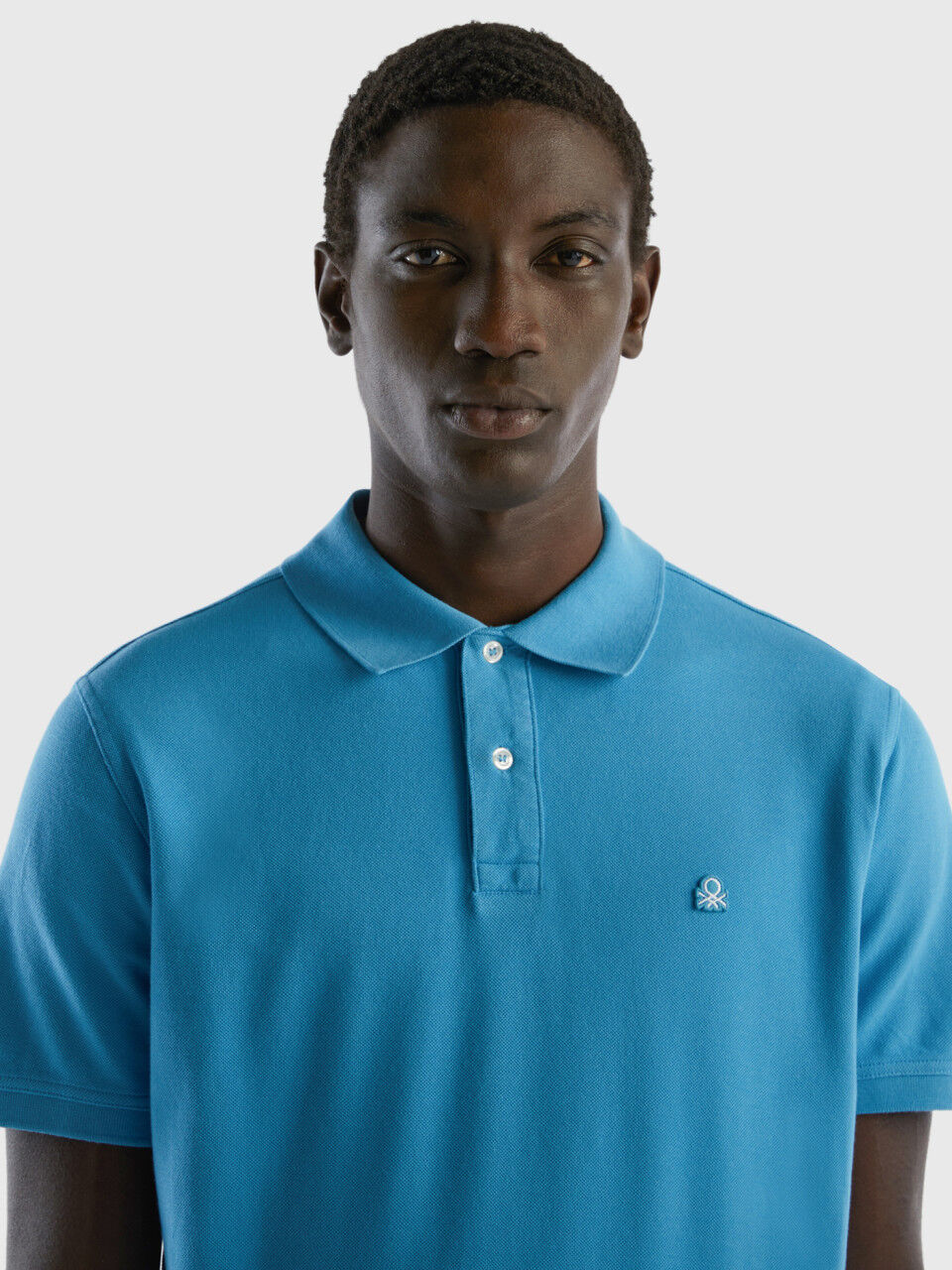 Polos manga sales larga benetton