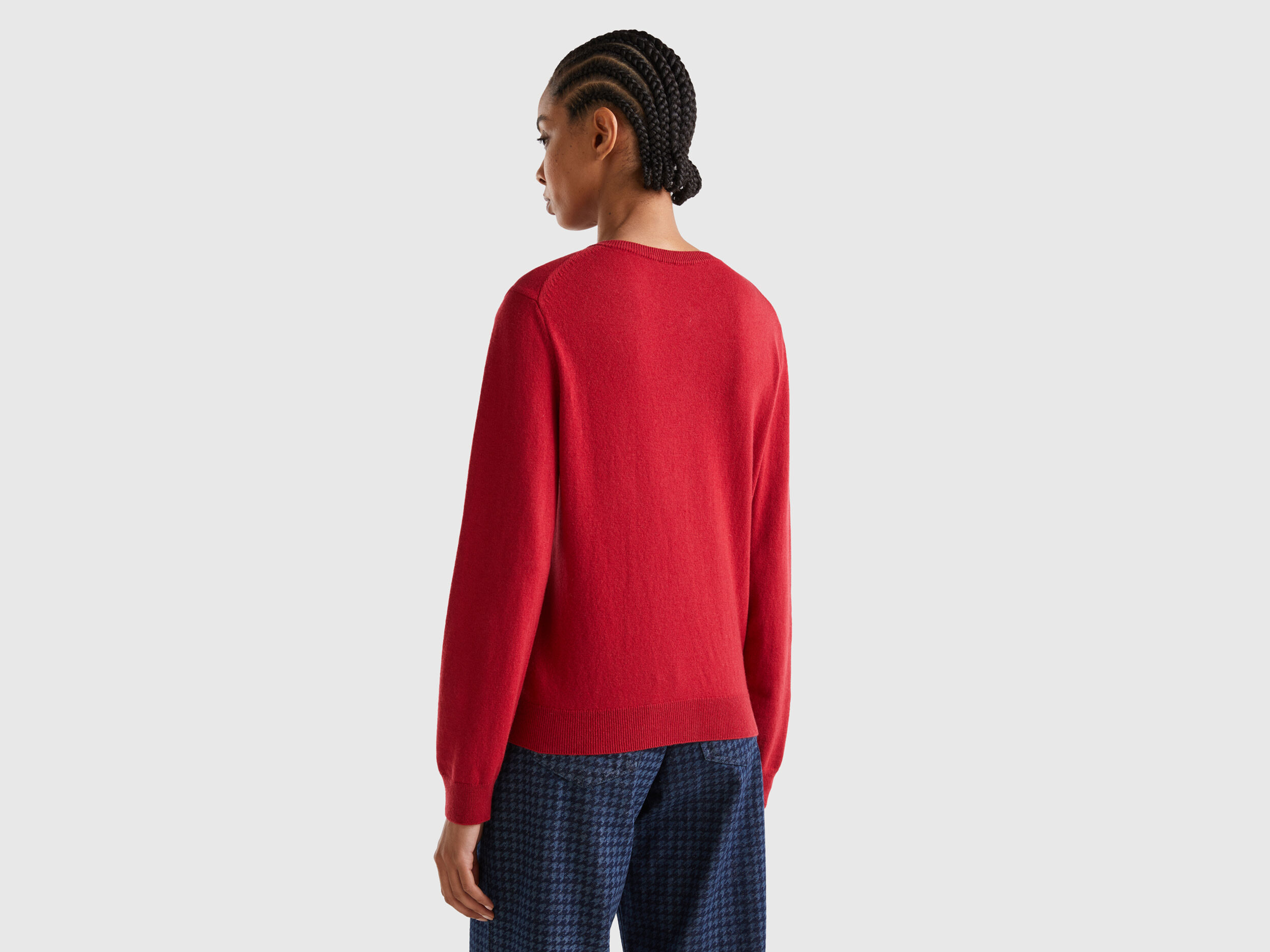 Brick store red cardigan