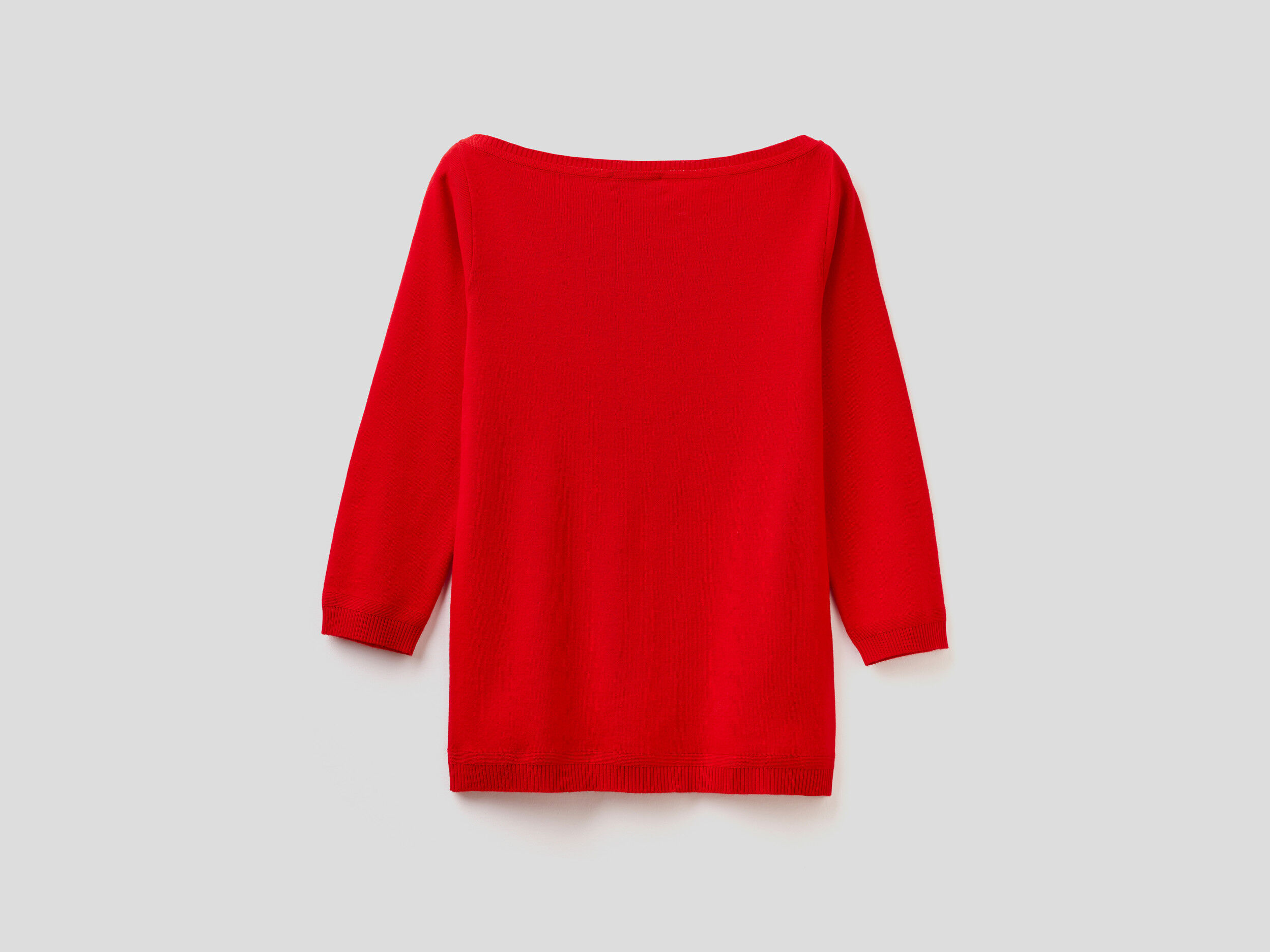 Red boat neck sweater outlet